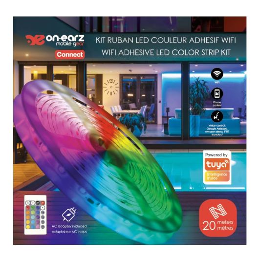 Ruban LED ON.EARZ 20m avec 480x LED Connecté