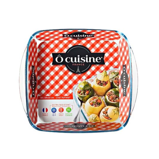Glazen schotel O'cuisine 21x21cm 