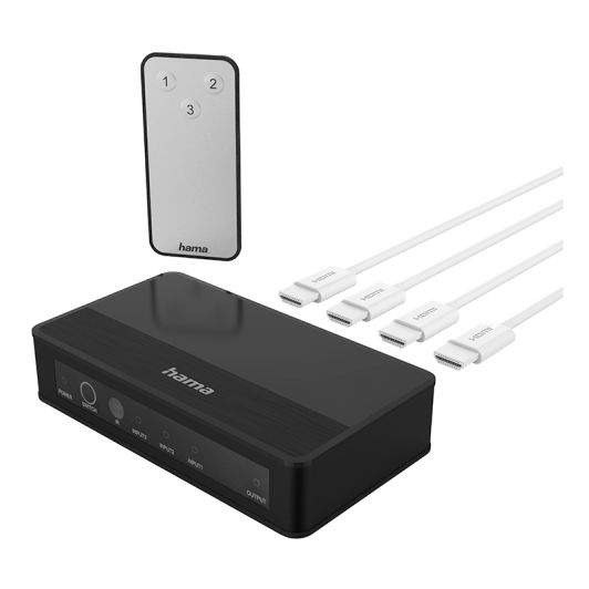 Splitter HAMA HDMI 4K 3 ingangen / 1 uitgang