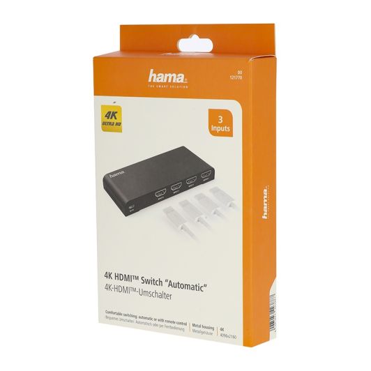 Splitter HAMA HDMI 4K 3 ingangen / 1 uitgang