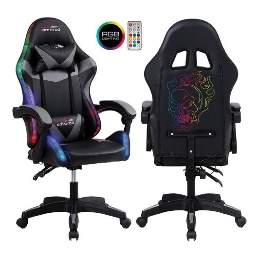 Gamingstoel AMSTRAD 900 LED Skull