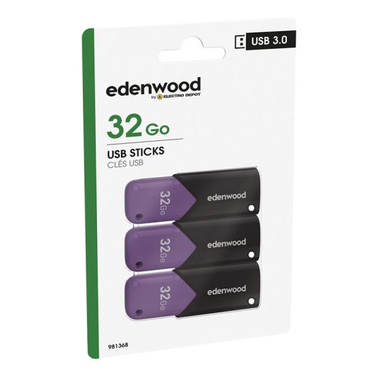 EDENWOOD x3 USB sticks 32Go