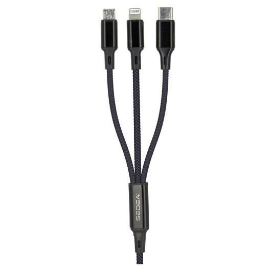 Oplaadkabel SEDEA 3 in 1 usb c naar usb c light