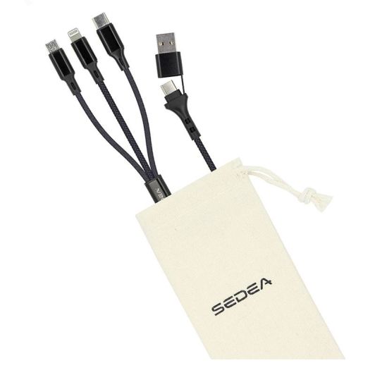 Oplaadkabel SEDEA 3 in 1 usb c naar usb c light