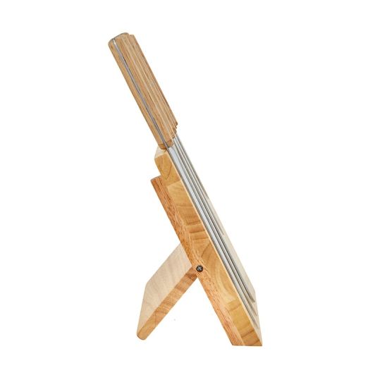 Messenblok met houten magneethouder