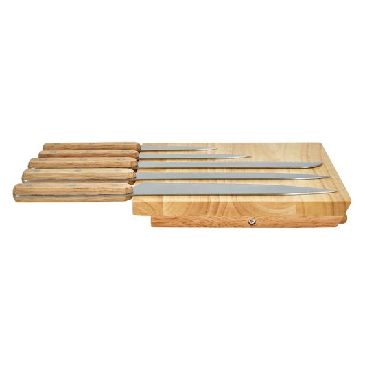 Messenblok met houten magneethouder
