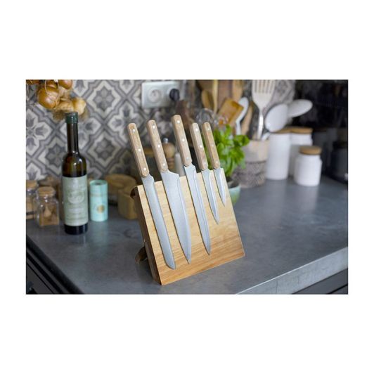 Messenblok met houten magneethouder