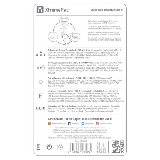 Muis XTREMEMAC transparant