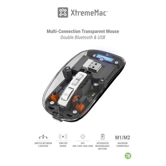 Muis XTREMEMAC transparant