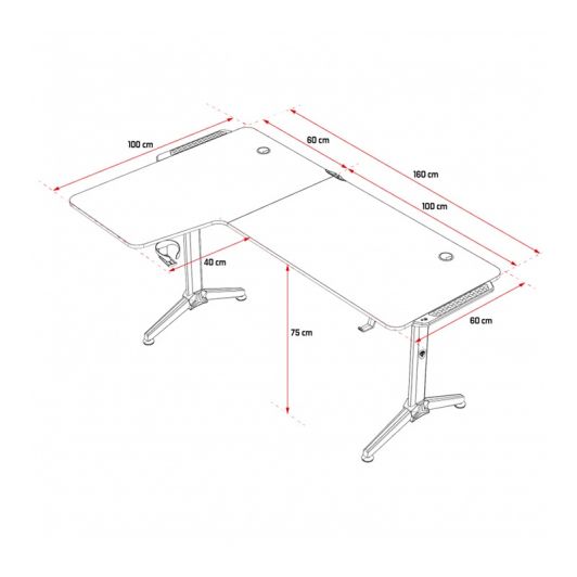 Bureau SPIRIT OF GAMER Headquarter 600 G