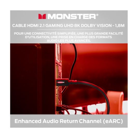 HDMI Kabel MONSTER GAMING 8K HDR 48GBPS 1,8M