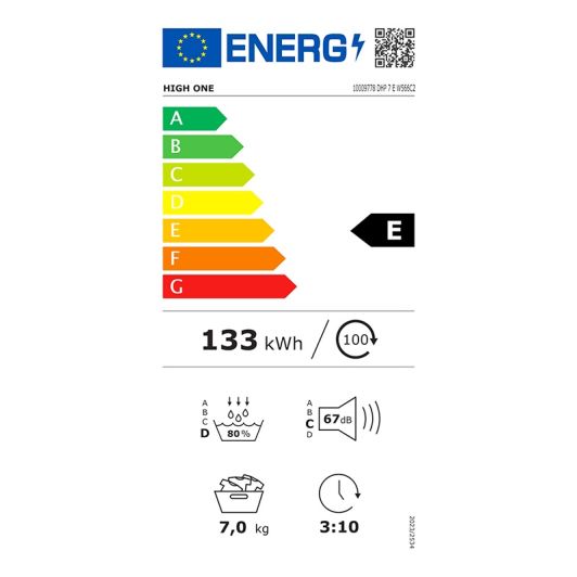 HIGH ONE Warmtepomp droogkast  DHP 7 E W566C2