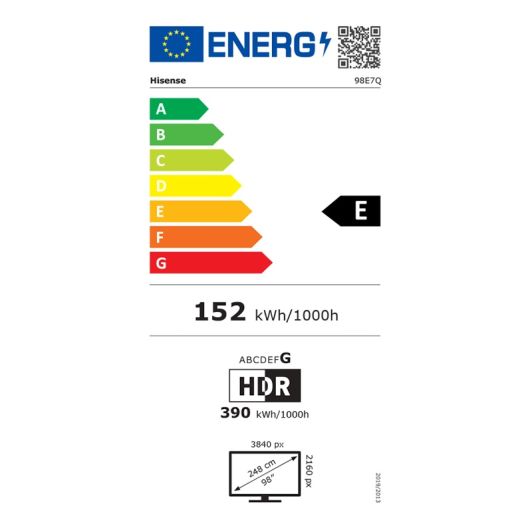 HISENSE 98E7Q 144Hz TV 98
