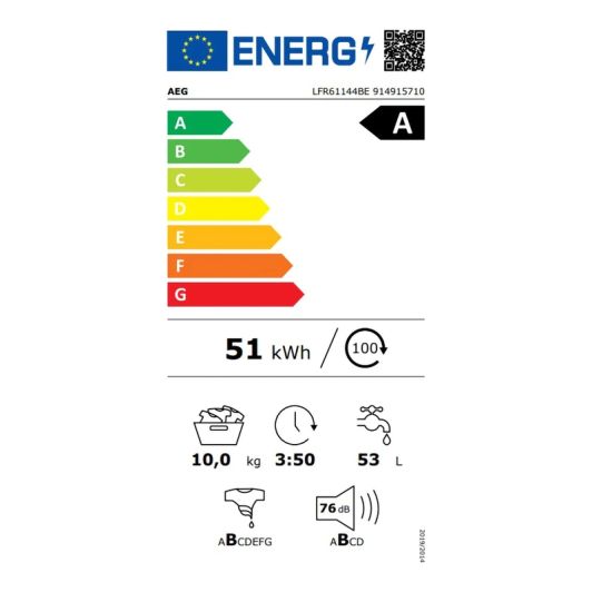 AEG LFR6144 - Wasmachine frontlader 10KG