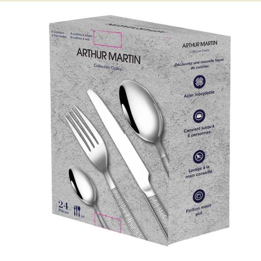 Ménagère ARTHUR MARTIN 24 pièces Opéra
