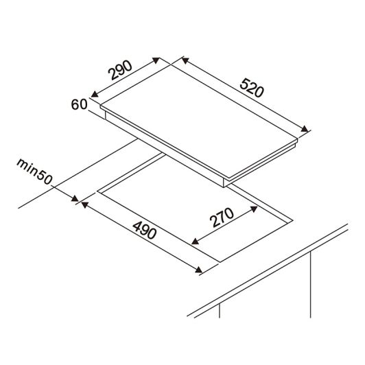 VALBERG Domino induction IH 2 TB1FZ 373C