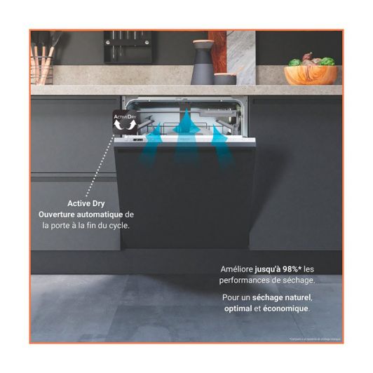 HOTPOINT  Semi-geïntegreerde vaatwasser HA3PB14BN7A0X