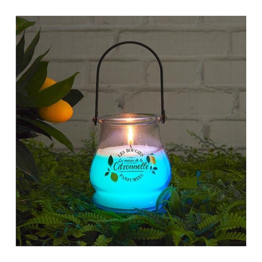 Kaars in glazen pot - Citronella LED