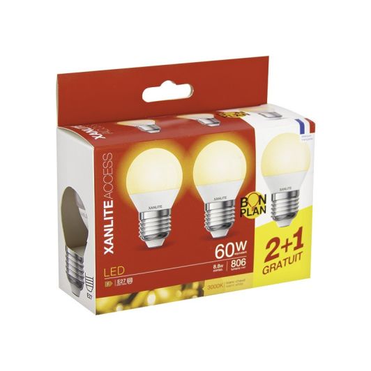 lamp XANLITE E27x3 type P45