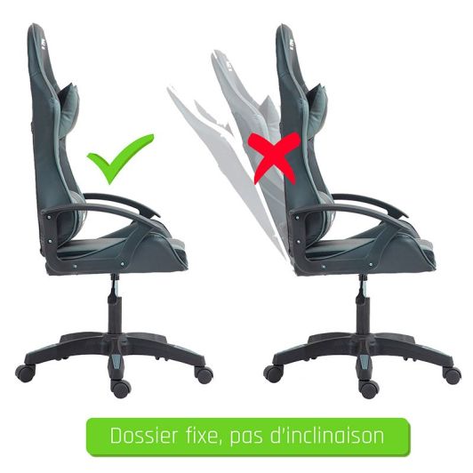 Gaming Stoel #BUTTERFLY GRIJS