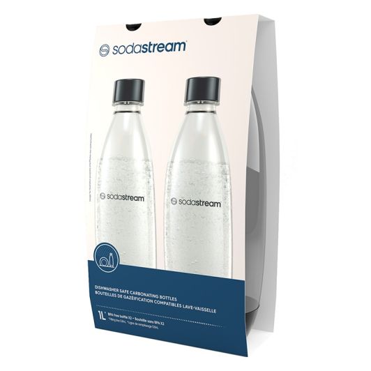 SODASTREAM Flessen – Set van 2 x 1L – Vaatwasmachinebestendig