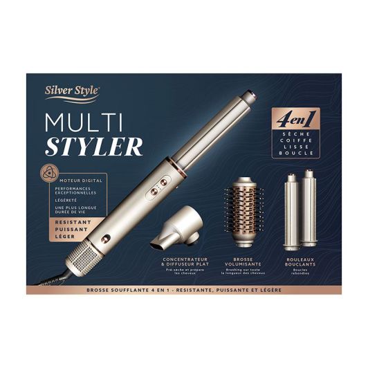 Heteluchtborstel SILVER STYLE MULTI STYLE