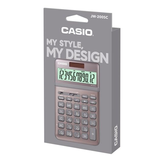 Rekenmachine CASIO JW-200SV Grijs Metallic