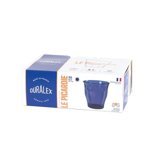 6 verres DURALEX Picardie saphir 31cl