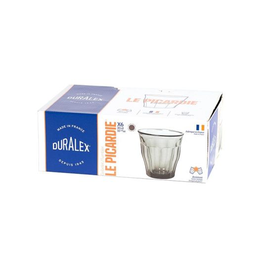 Verre DURALEX Picardie gris 31cl x6
