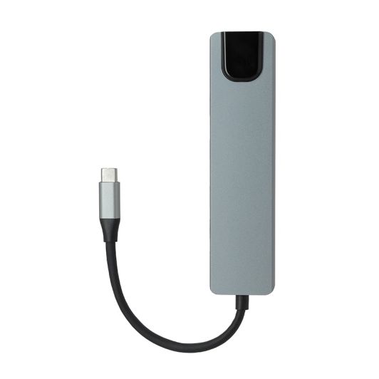 EDENWOOD USB-C HUB 6-in-1 - HDMI, RJ45, USB 3.0 & PD Opladen