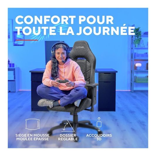 Chaise gaming TRUST Ruya Fabric