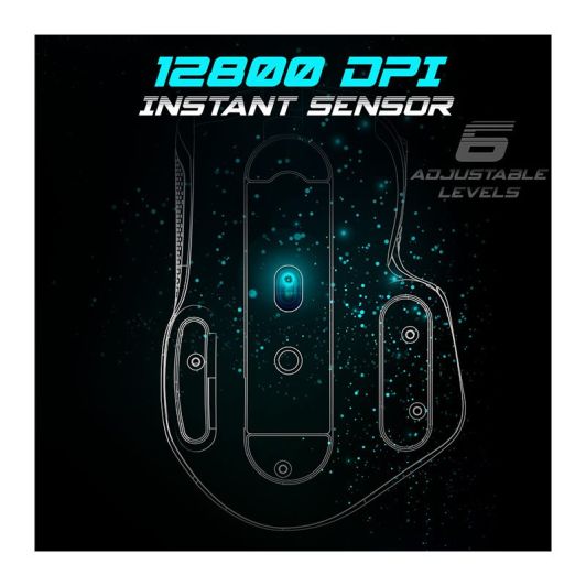Souris gaming SPIRIT OF GAMER Blanche – 12800 DPI / 8 boutons / Tir rapide