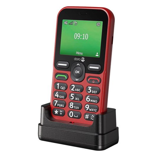 Mobile DORO Leva E10s Rouge Sénior