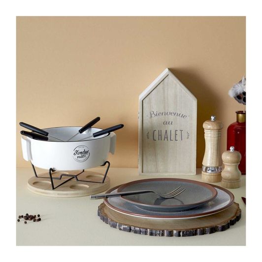 Kaarslicht Fondue Set voor 4 Personen