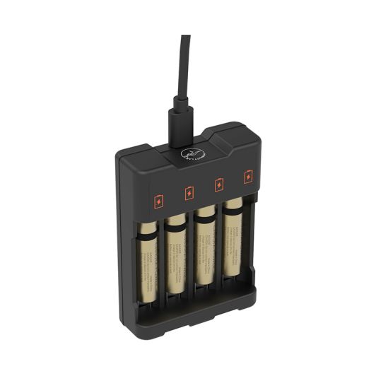 Chargeur universel Mobility pour 4 piles – Charge intelligente (AA/AAA)