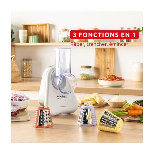 Coupe-Légumes MOULINEX Fresh Express DK853BE0 - 3-en-1