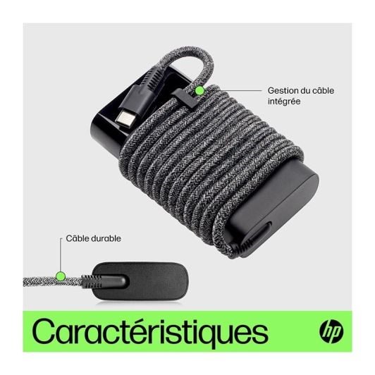 HP USB-C Oplader 65W - Universele Voedingsadapter voor Laptop, Tablet en Smartphone