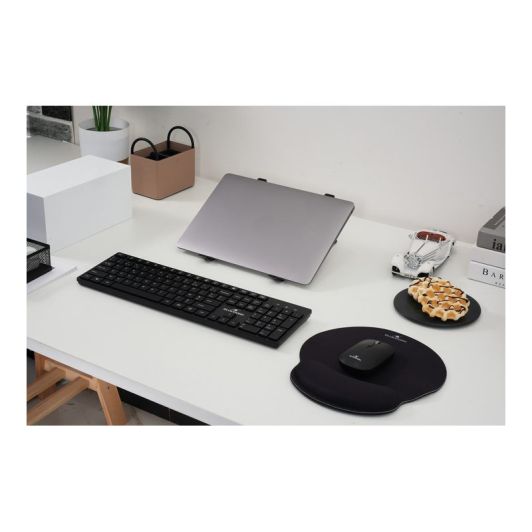 Pack Office BLUESTORK daadloos 4-en-1 – toetsenbord , Muis 1600 DPI & PC-houder