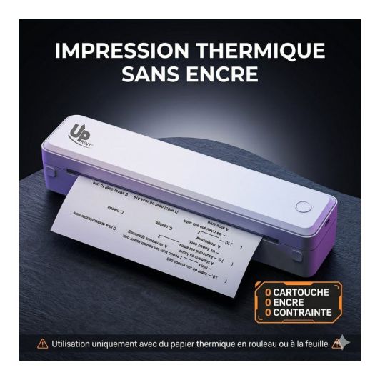 Imprimante UPRINT Thermique A4 mobile U8  sans encre