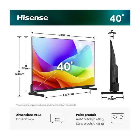 HISENSE 40A5S TV 40