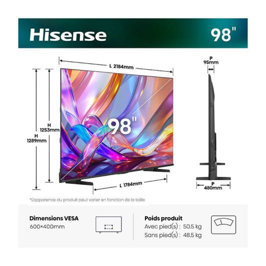 HISENSE 98E7Q 144Hz TV 98