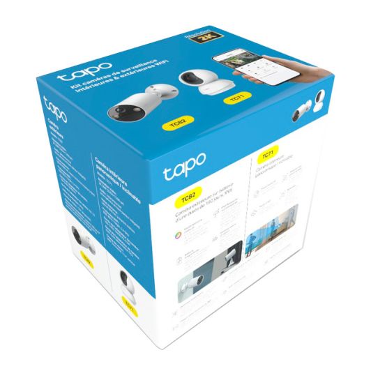 Pack de caméras de surveillance intérieur et extérieur TC82 + TC71