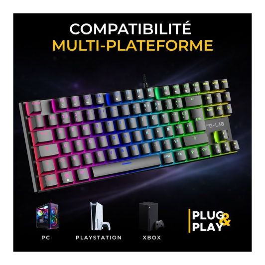 Mechanisch Gaming Toetsenbord THE G-LAB MERCURY Rode Switches
