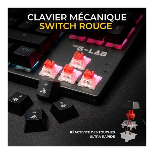 Mechanisch Gaming Toetsenbord THE G-LAB MERCURY Rode Switches