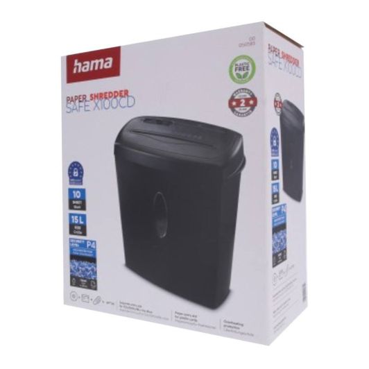 Papierversnipperaar HAMA SAFE X100CD P4/T4/E