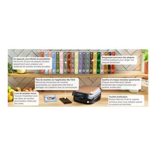 Wafelijzer TEFAL Snack collection - SW863J
