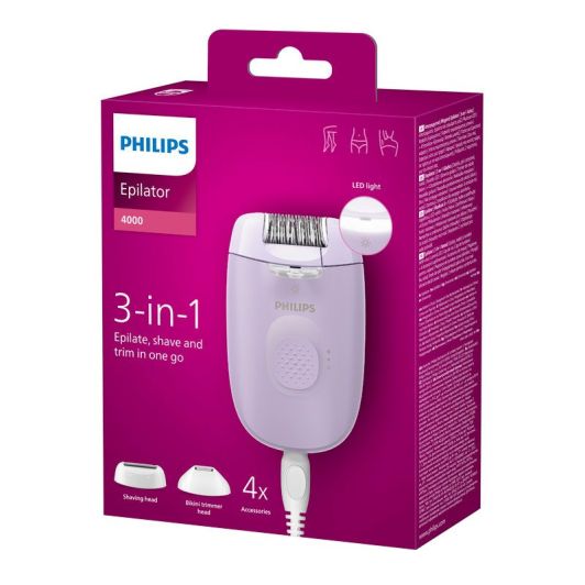 Epilateur PHILIPS Series 4000 - BRE257/00
