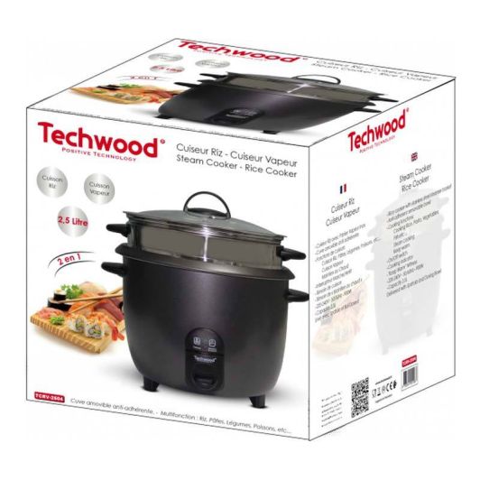 Rijstkoker TECHWOOD 2.5L - TCRV-2504