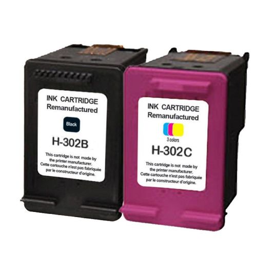 Multipack cartouches d'encres ELECTRO DEPOT compatible HP H302 pack noir+couleur