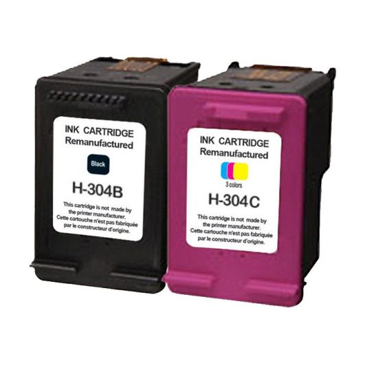 Multipack cartouches d'encres ELECTRO DEPOT compatible HP H304 pack noir+couleur